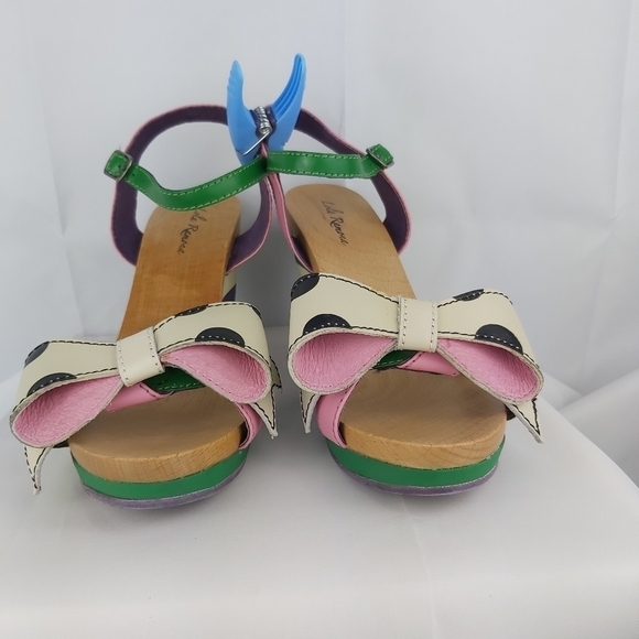 Lola Ramona Ketty wedge leather sandals size 41 - Picture 4 of 9
